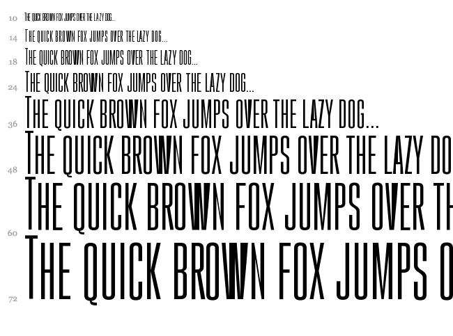 Gobold font waterfall